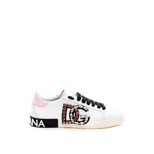 Dolce & Gabbana White Leather Sneaker Dolce & Gabbana