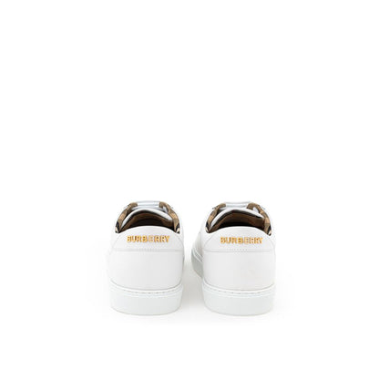 Burberry White Leather Sneaker Burberry