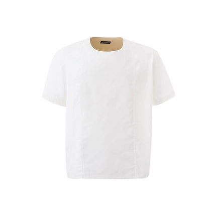 Emporio Armani White Cotton Sweater Emporio Armani