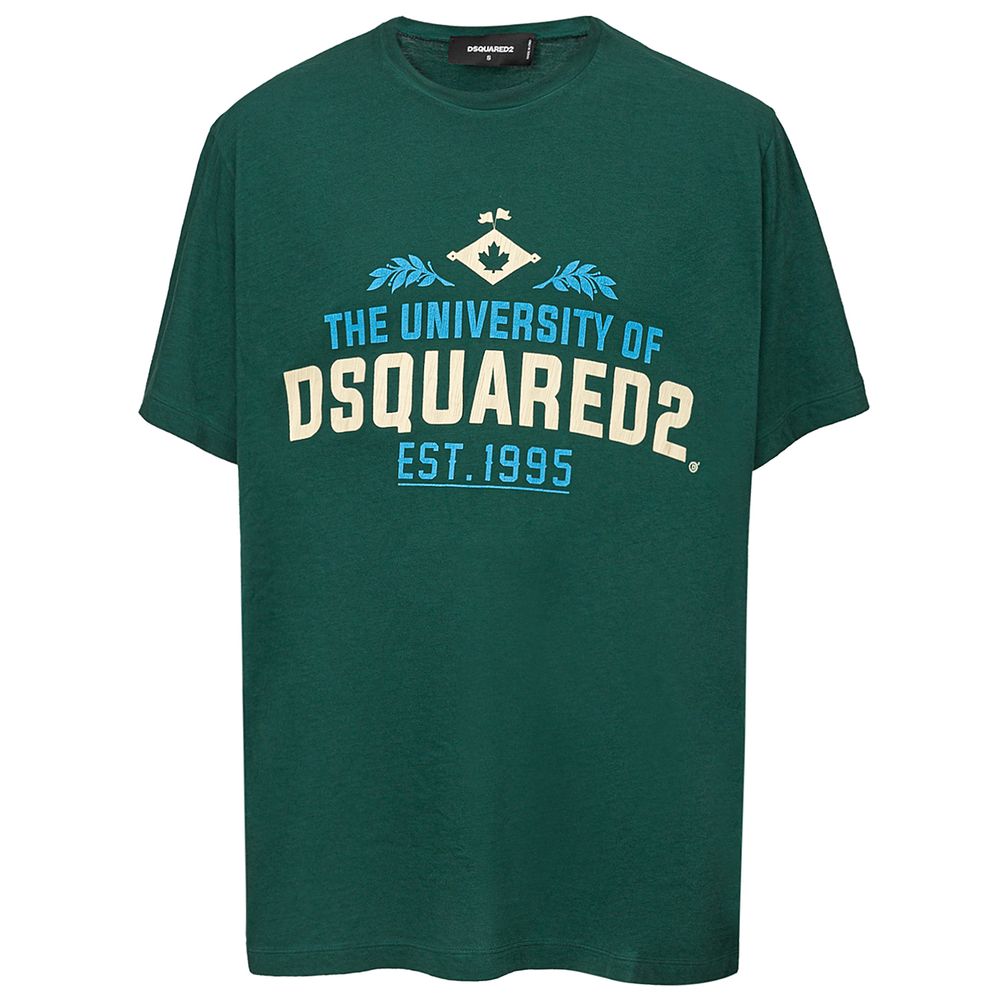 Dsquared² Green Cotton T-Shirt Dsquared²