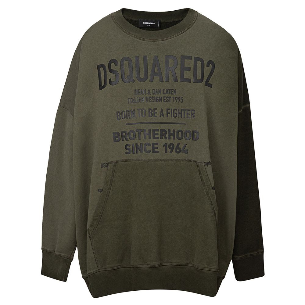 Dsquared² Green Cotton Sweater Dsquared²