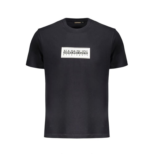 Napapijri Black Cotton T-Shirt Napapijri