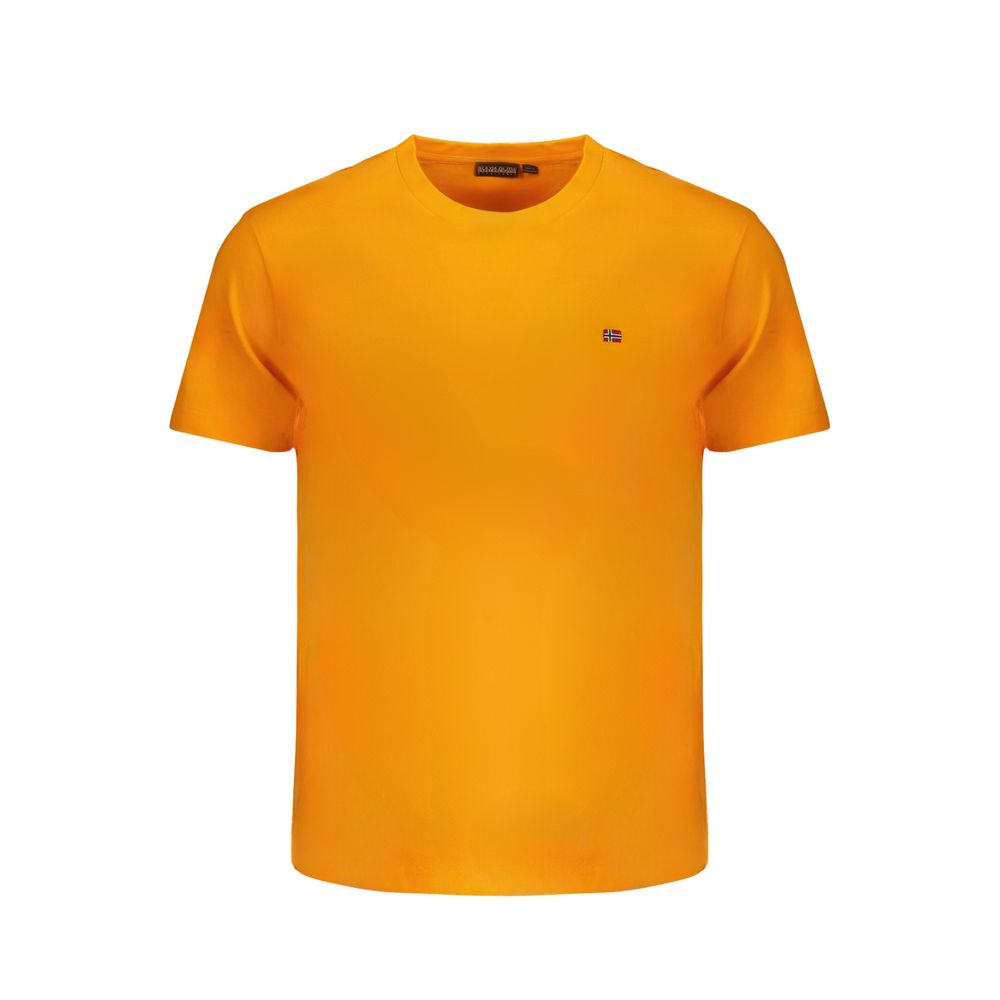 Napapijri Orange Cotton T-Shirt Napapijri