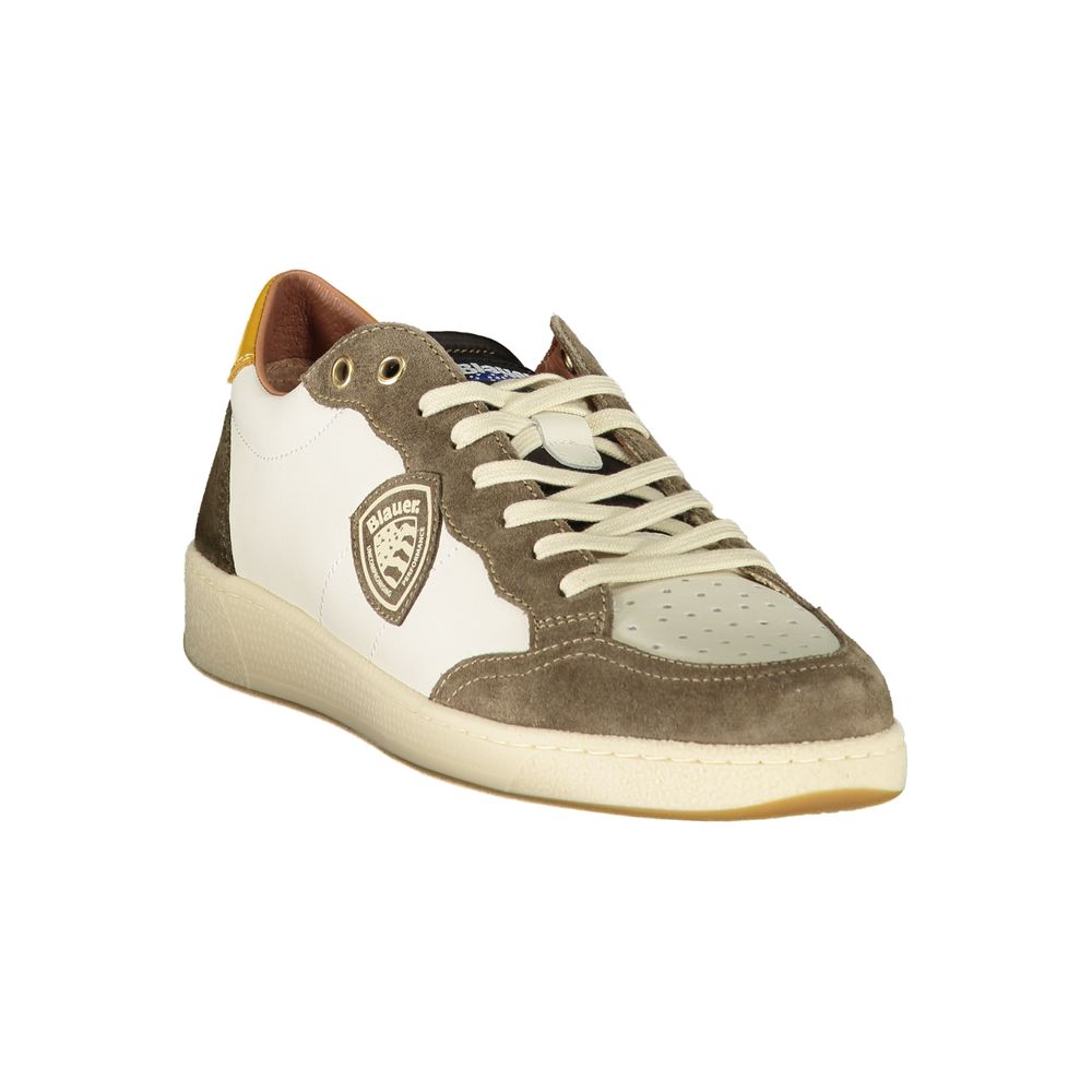 Blauer White Polyester Sneaker Blauer