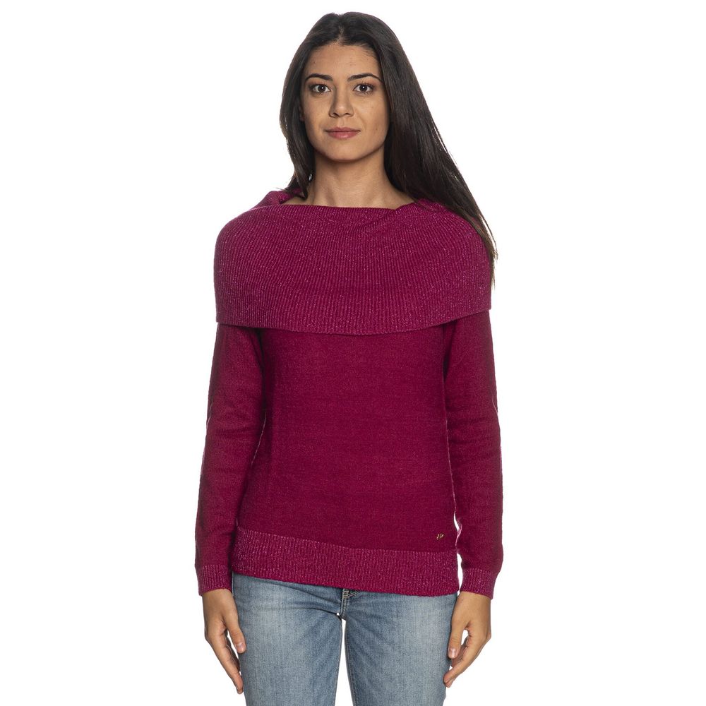 Yes Zee Fuchsia Viscose Sweater Yes Zee