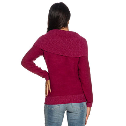 Yes Zee Fuchsia Viscose Sweater Yes Zee