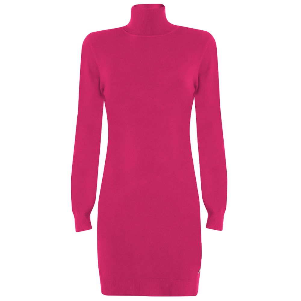 Yes Zee Fuchsia Viscose Dress Yes Zee