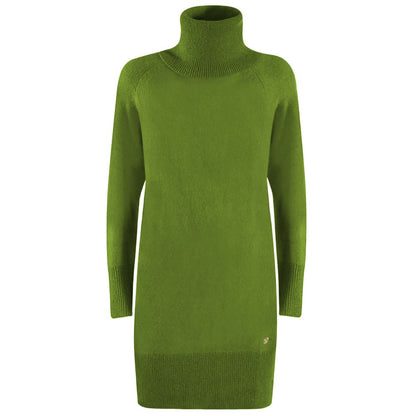 Yes Zee Green Viscose Dress Yes Zee