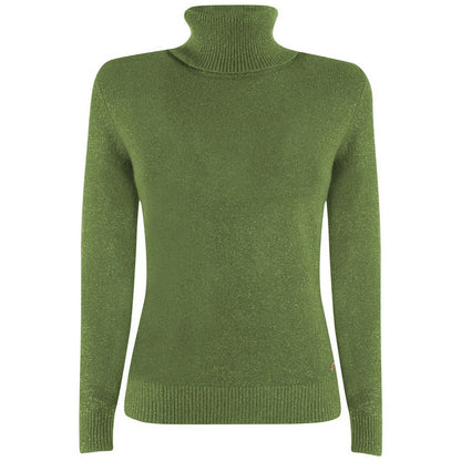 Yes Zee Green Viscose Sweater Yes Zee