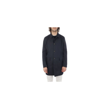 Aquascutum Blue Cotton Jacket Aquascutum