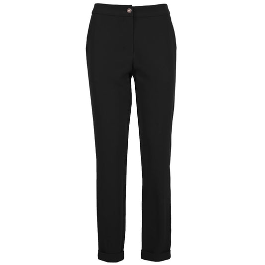 Yes Zee Black Polyester Jeans & Pant Yes Zee