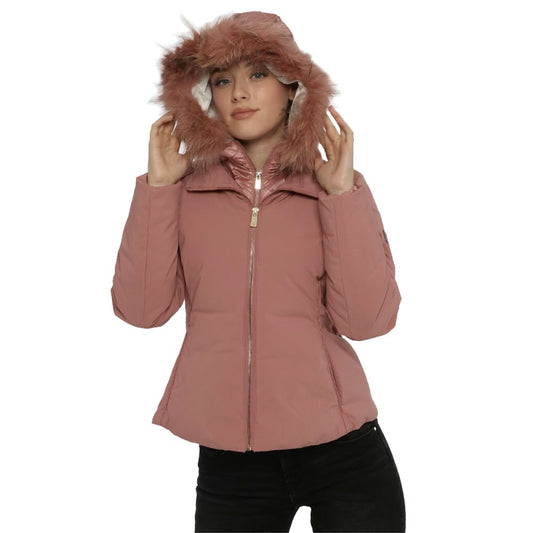 Yes Zee Pink Nylon Jackets & Coat Yes Zee