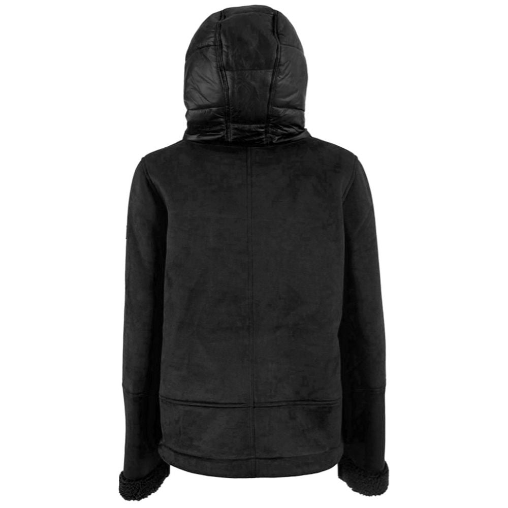 Yes Zee Black Nylon Women Jacket