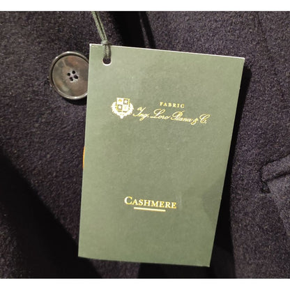 Made in Italy Blue Cashmere Jackets & Coat Made in Italy