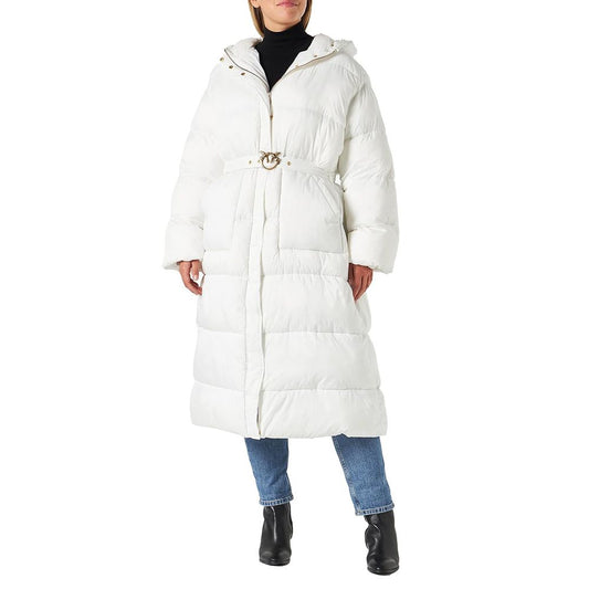 PINKO White Nylon Jackets & Coat PINKO