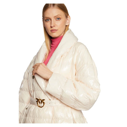 PINKO Beige Nylon Jackets & Coat PINKO