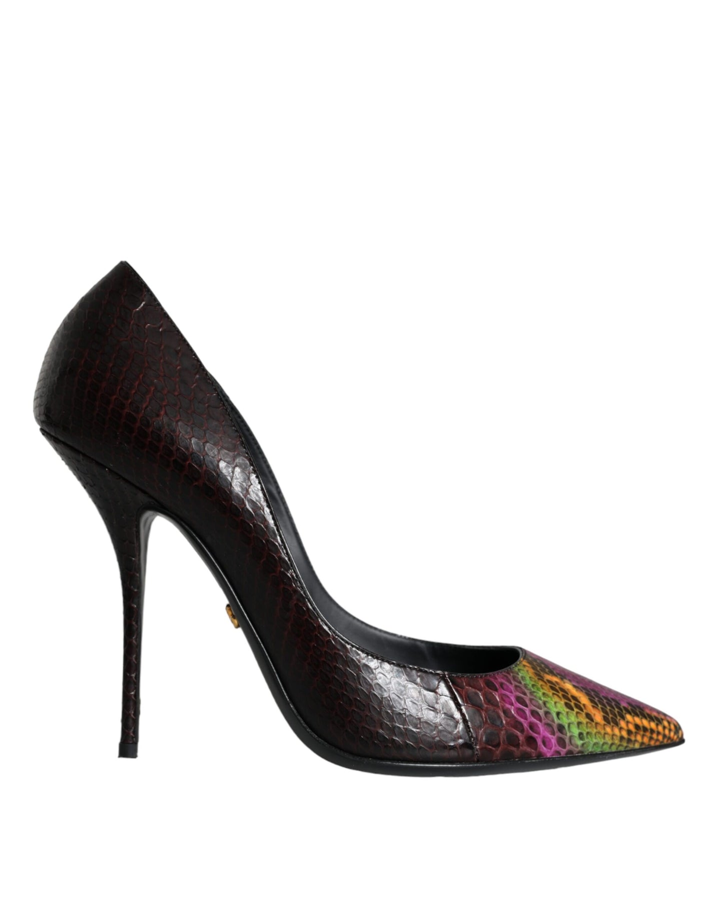 Dolce & Gabbana Multicolor Exotic Leather Heels Pumps Shoes Dolce & Gabbana