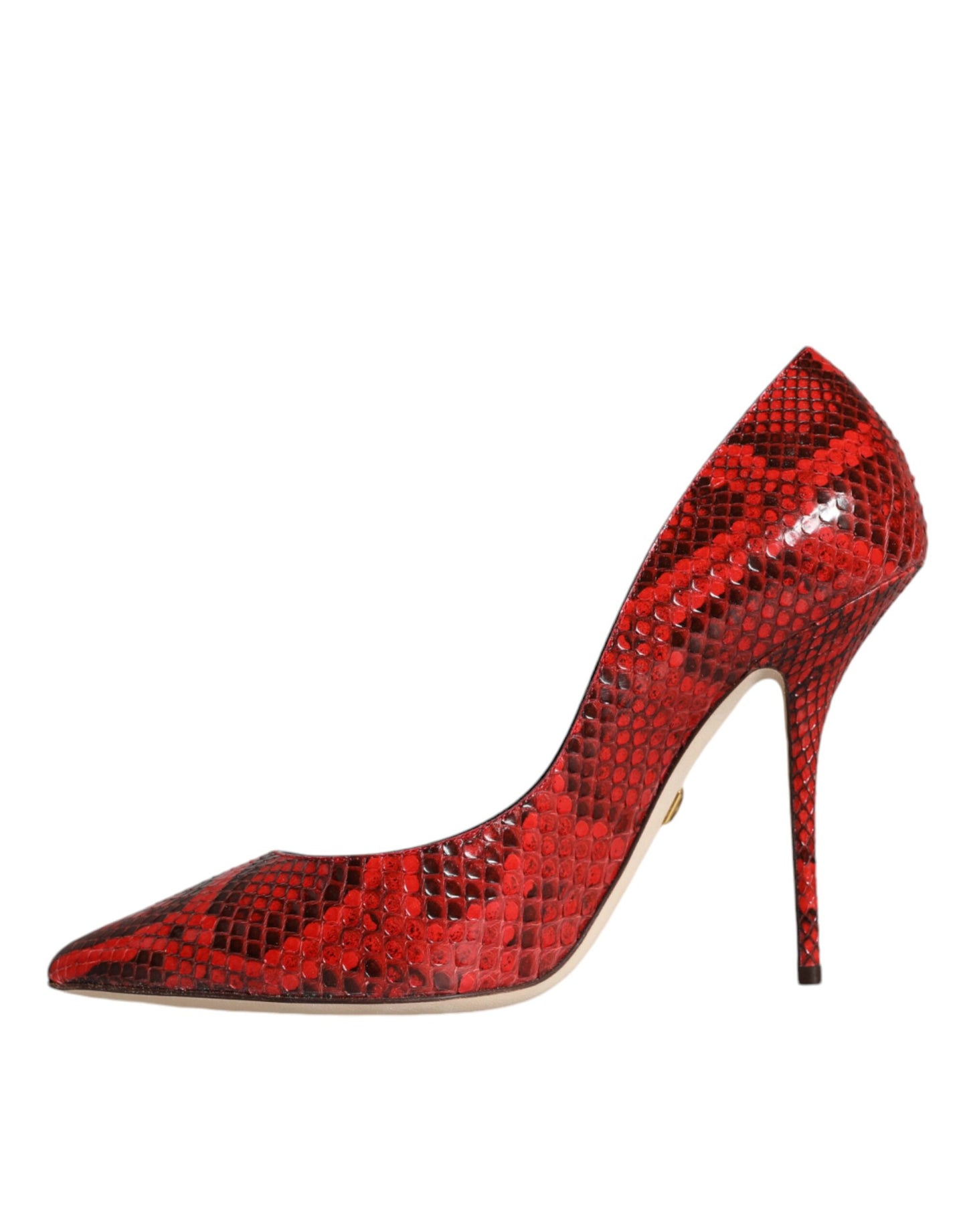 Dolce & Gabbana Red Leather Stiletto High Heels Pumps Shoes Dolce & Gabbana