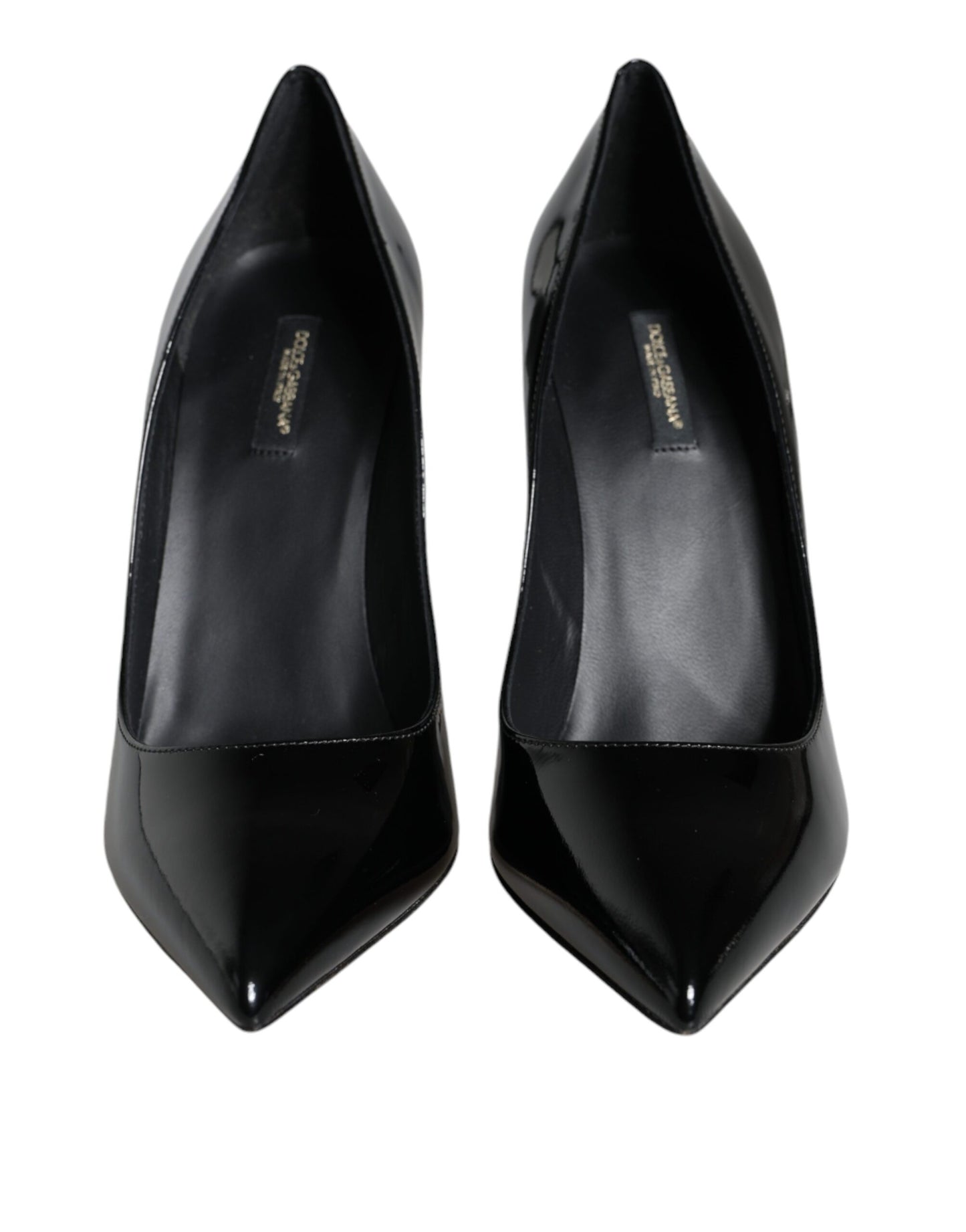 Dolce & Gabbana Black Patent Leather Bellucci Pumps Heels Shoes Dolce & Gabbana