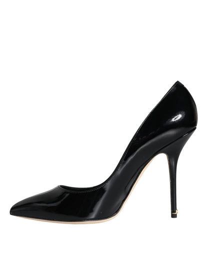 Dolce & Gabbana Black Patent Leather Bellucci Pumps Heels Shoes Dolce & Gabbana