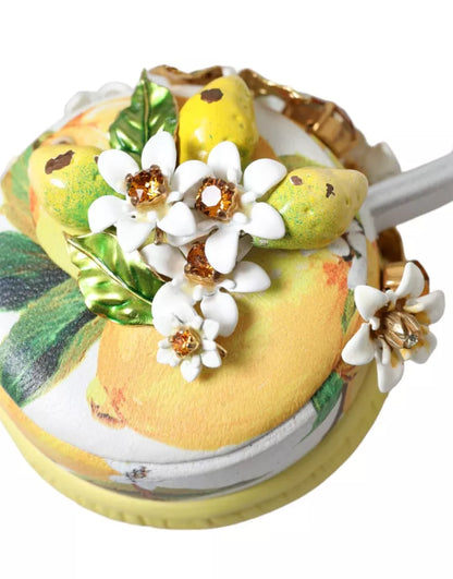 Dolce & Gabbana Lemon Crystal Floral Headset Audio Headphones Dolce & Gabbana