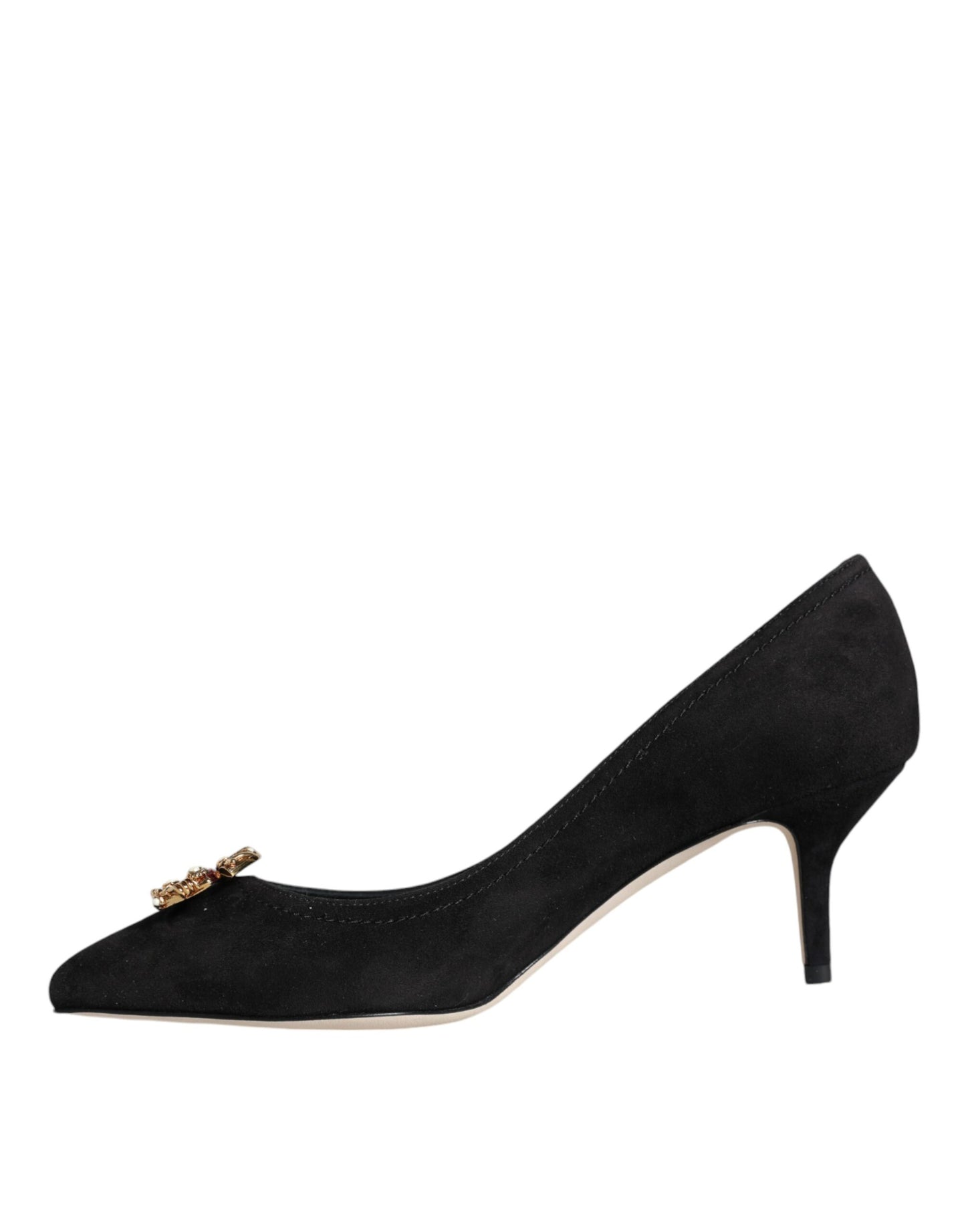 Dolce & Gabbana Black Amore Suede Bellucci Heels Pumps Shoes Dolce & Gabbana