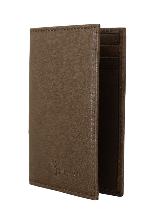 Billionaire Italian Couture Elegant Leather Men's Wallet in Brown Billionaire Italian Couture