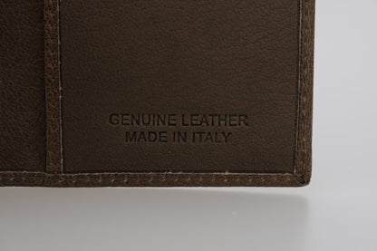 Billionaire Italian Couture Elegant Leather Men's Wallet in Brown Billionaire Italian Couture