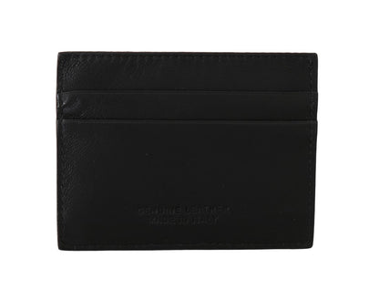 Billionaire Italian Couture Exquisite Black Leather Men's Wallet Billionaire Italian Couture