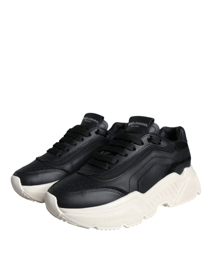 Dolce & Gabbana Black White DAYMASTER Leather Sneakers Shoes Dolce & Gabbana