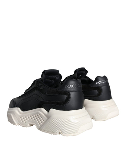 Dolce & Gabbana Black White DAYMASTER Leather Sneakers Shoes Dolce & Gabbana