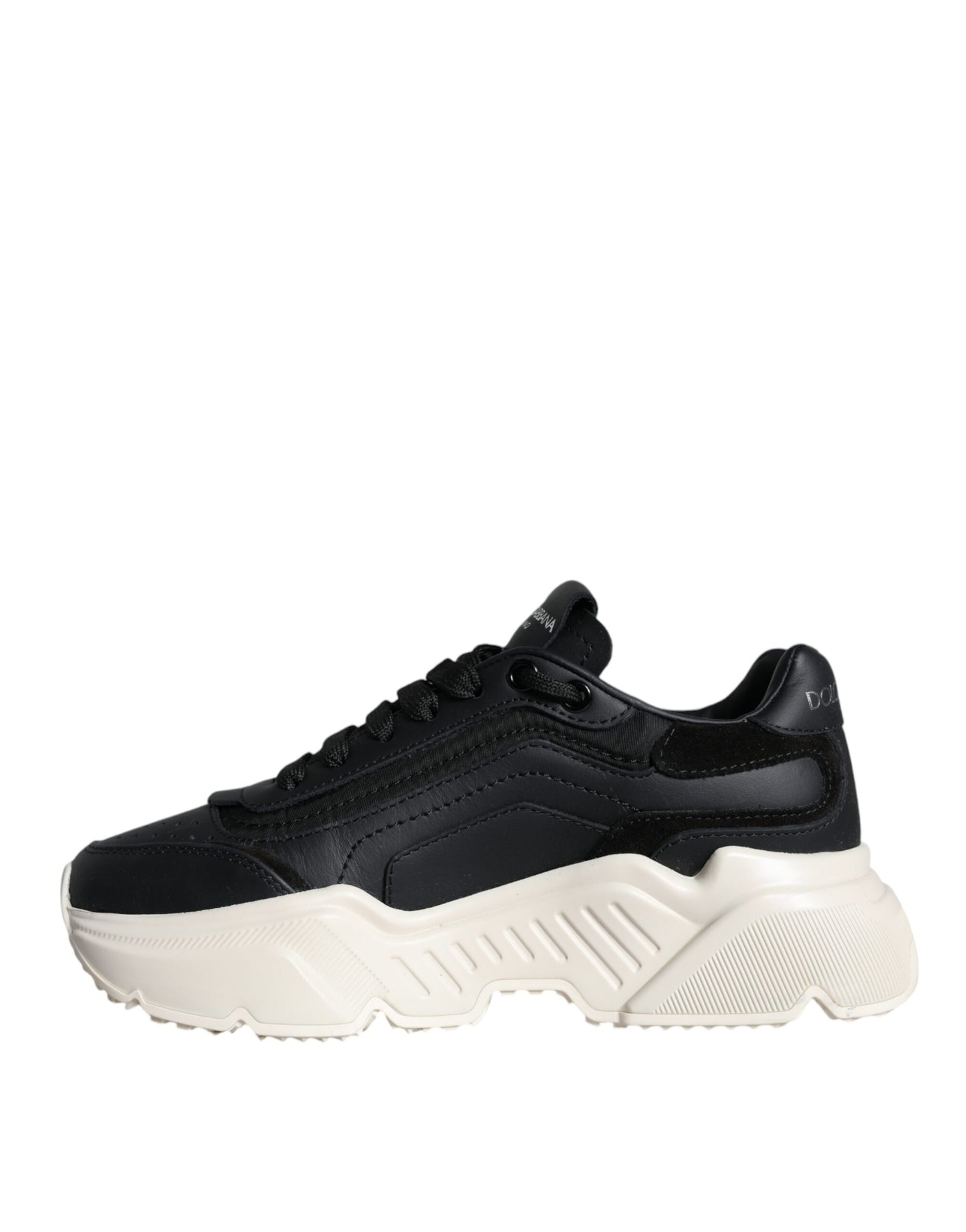 Dolce & Gabbana Black White DAYMASTER Leather Sneakers Shoes Dolce & Gabbana