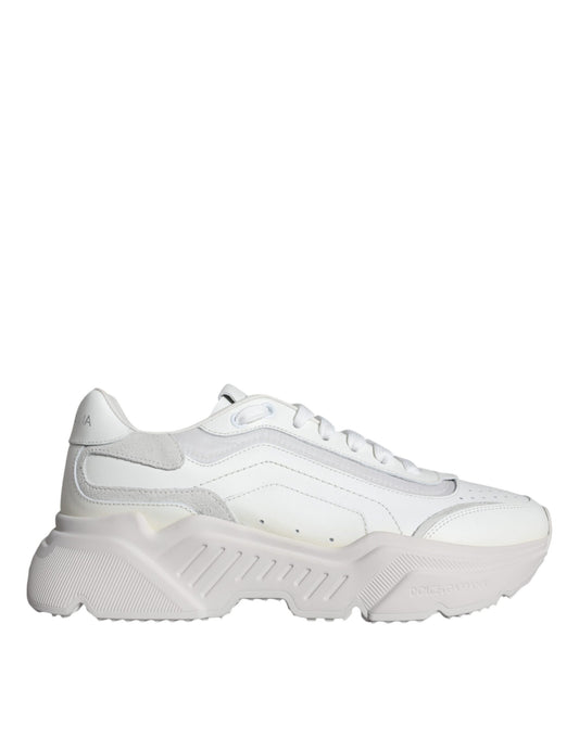 Dolce & Gabbana White DAYMASTER Calf Leather Sneakers Shoes Dolce & Gabbana