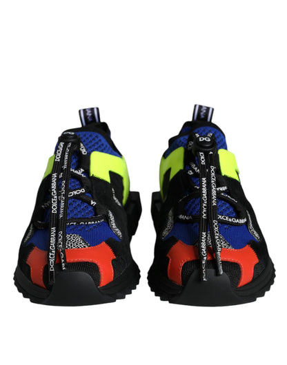 Dolce & Gabbana Multicolor Mesh Sorrento Trekking Sneakers Shoes Dolce & Gabbana