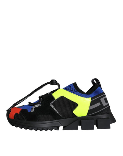 Dolce & Gabbana Multicolor Mesh Sorrento Trekking Sneakers Shoes Dolce & Gabbana