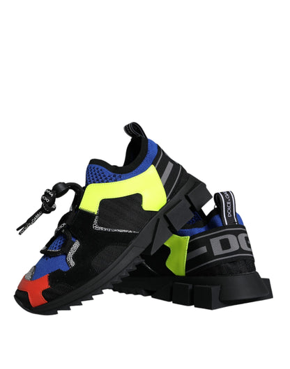 Dolce & Gabbana Multicolor Mesh Sorrento Trekking Sneakers Shoes Dolce & Gabbana