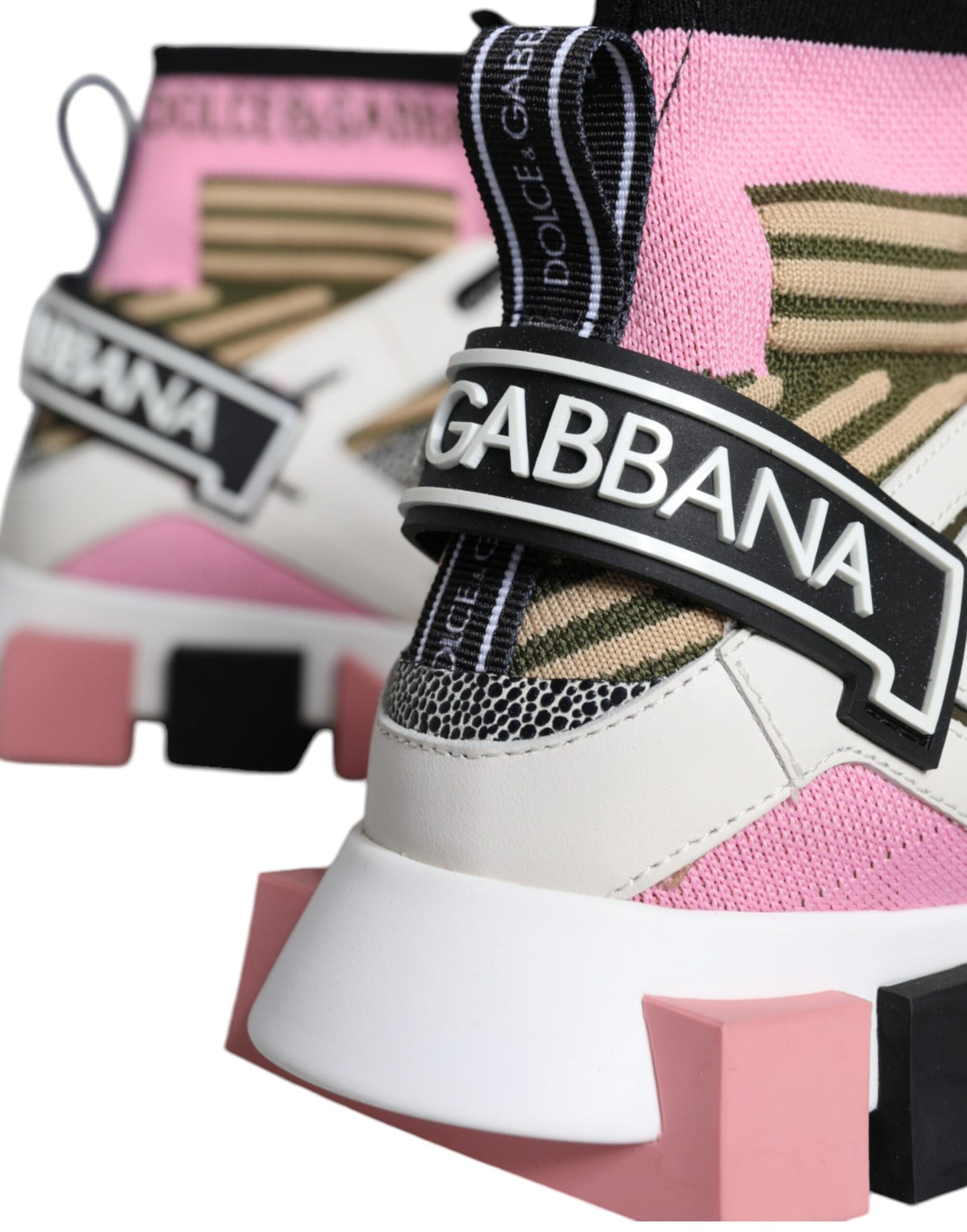 Dolce & Gabbana Multicolor Sorrento Socks Logo Sneakers Shoes Dolce & Gabbana