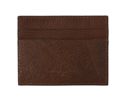 Billionaire Italian Couture Elegant Leather Men's Wallet in Brown Billionaire Italian Couture