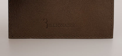 Billionaire Italian Couture Elegant Turtledove Leather Men's Wallet Billionaire Italian Couture