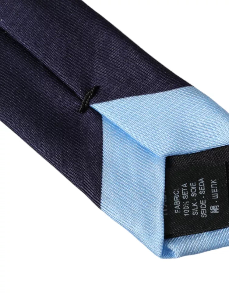 Dolce & Gabbana Blue Card Deck Symbols Adjustable Tie Dolce & Gabbana