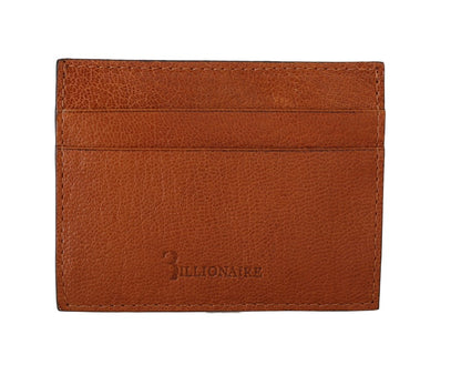 Billionaire Italian Couture Elegant Men's Leather Wallet in Brown Billionaire Italian Couture