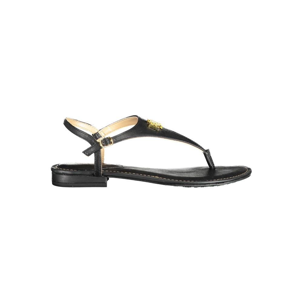 Ralph Lauren Black Leather Sandal Ralph Lauren