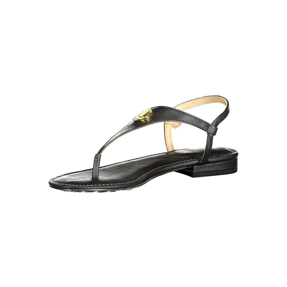 Ralph Lauren Black Leather Sandal Ralph Lauren