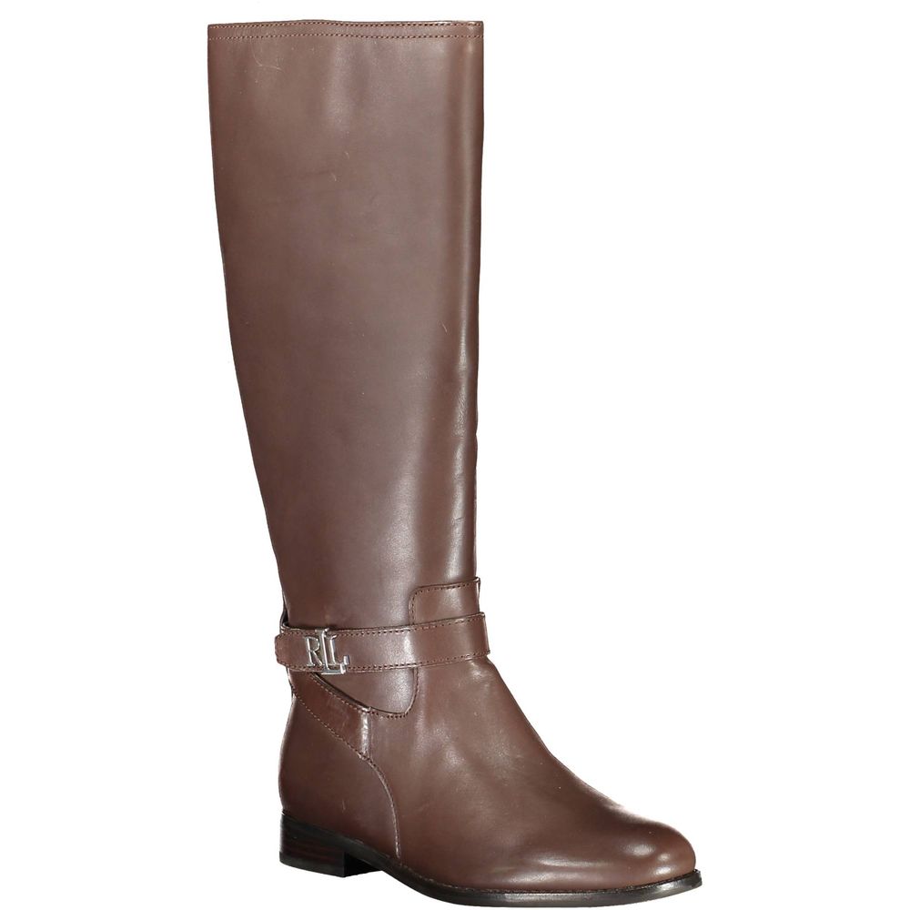 Ralph Lauren Brown Leather Boot Ralph Lauren