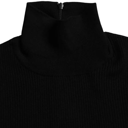 Dolce & Gabbana Black Wool Turtleneck Long Sleeves Sweater