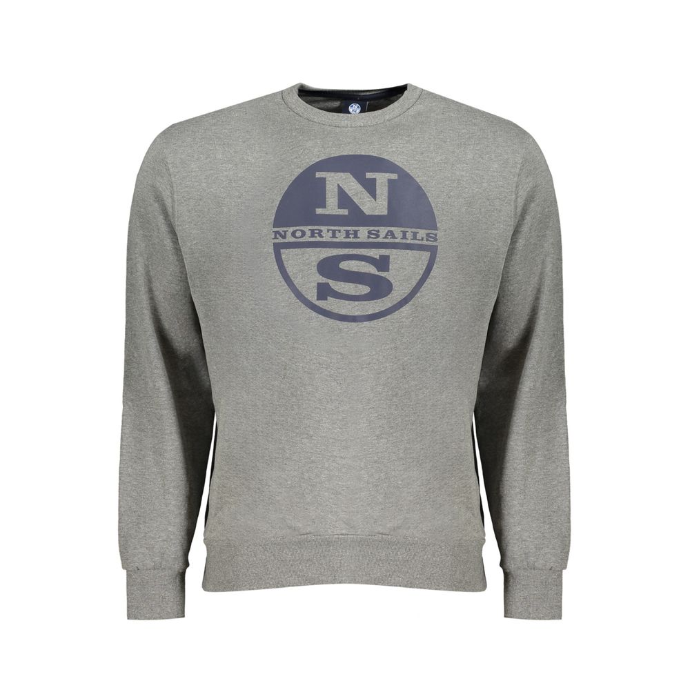 North Sails Gray Cotton Sweater North Sails