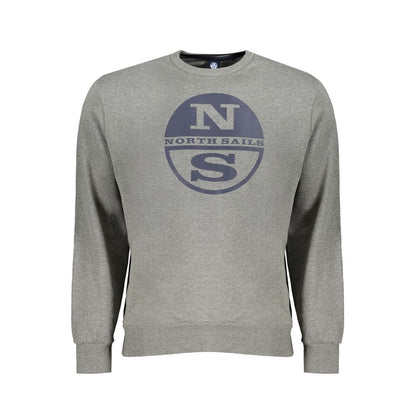 North Sails Gray Cotton Sweater North Sails