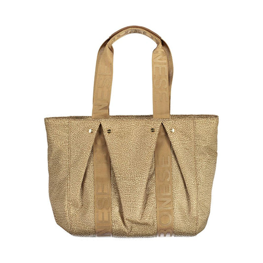 Borbonese Beige Polyester Handbag Borbonese