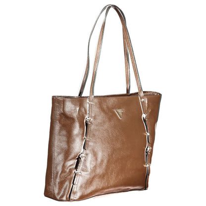 Guess Jeans Brown Polyethylene Handbag Guess Jeans