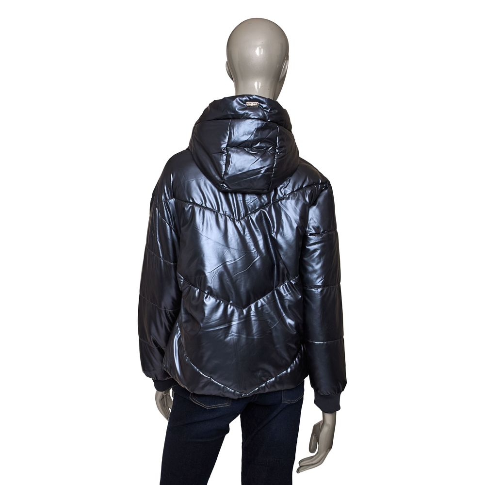 Baldinini Trend Blue Polyester Women Jacket